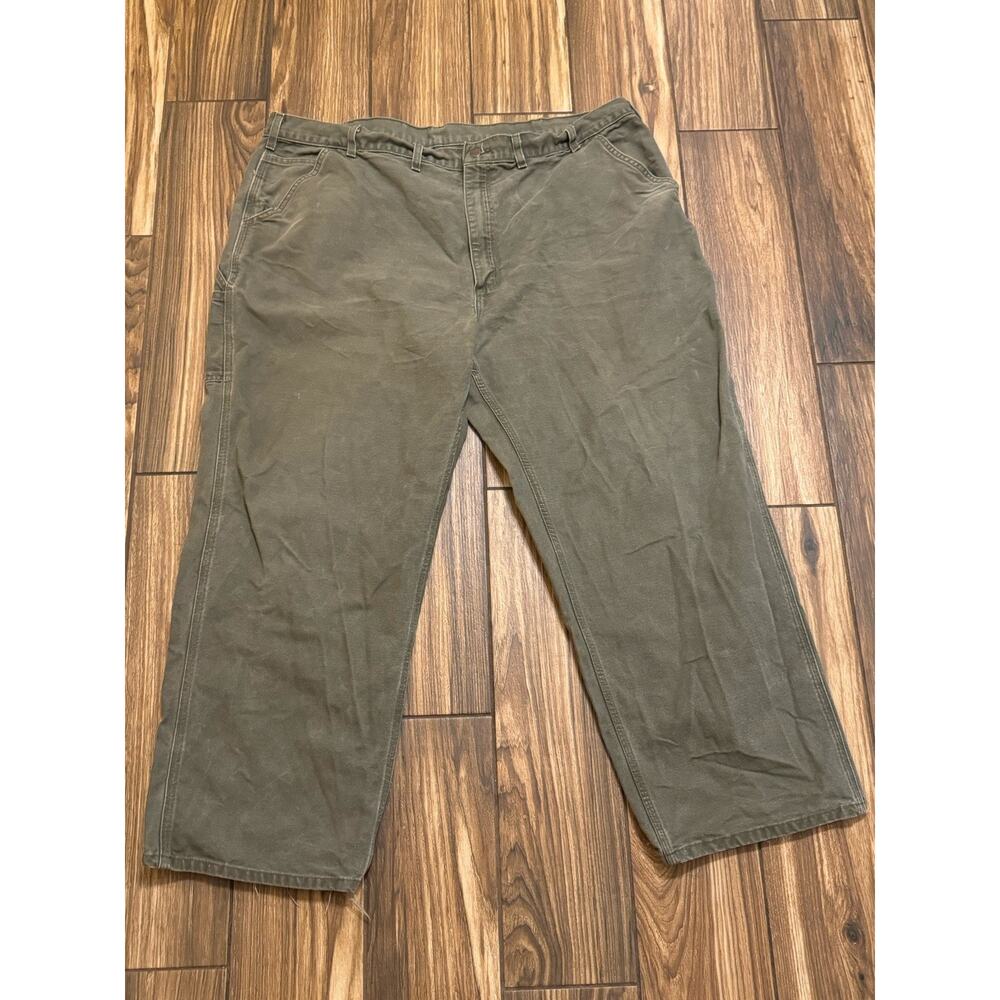Vintage Y2K Carhartt B11 MOS Dungaree Work Pants Men’s 46x29 Green Distressed